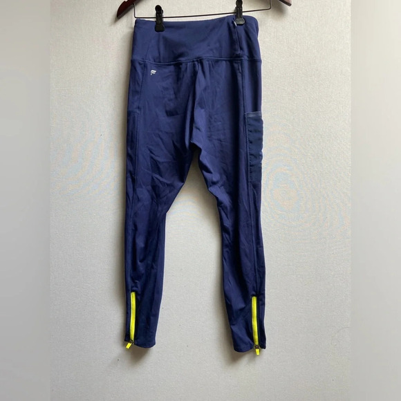Fabletics Motion365 blue high waist  leggings Sz M - Picture 2 of 9